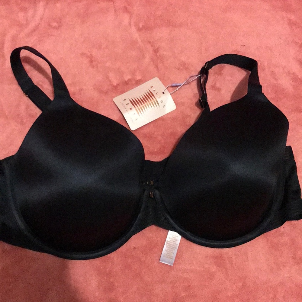 Savage X Fenty Smooth Black T-Shirt Bra